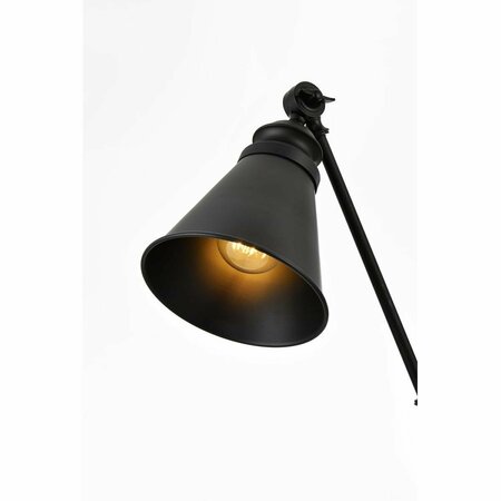 CLING 110 V E26 1 Light Vanity Wall Lamp, Black CL2955775